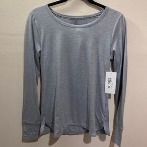 Jones New York Sport Long Sleeve Gray Top